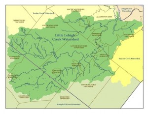 Little Lehigh Watershed Map