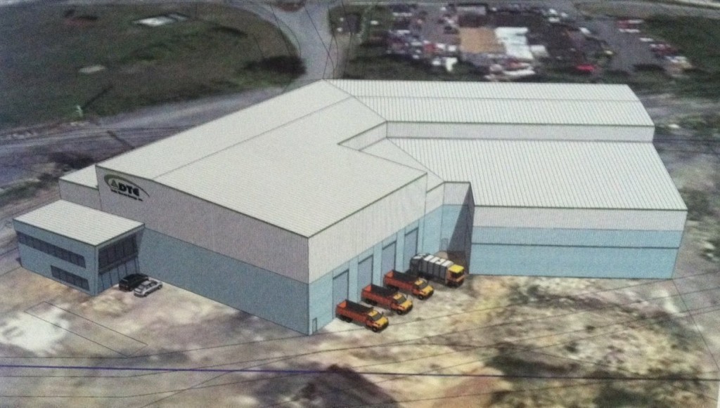 Proposed 48,000 square-foot waste to energy facility.