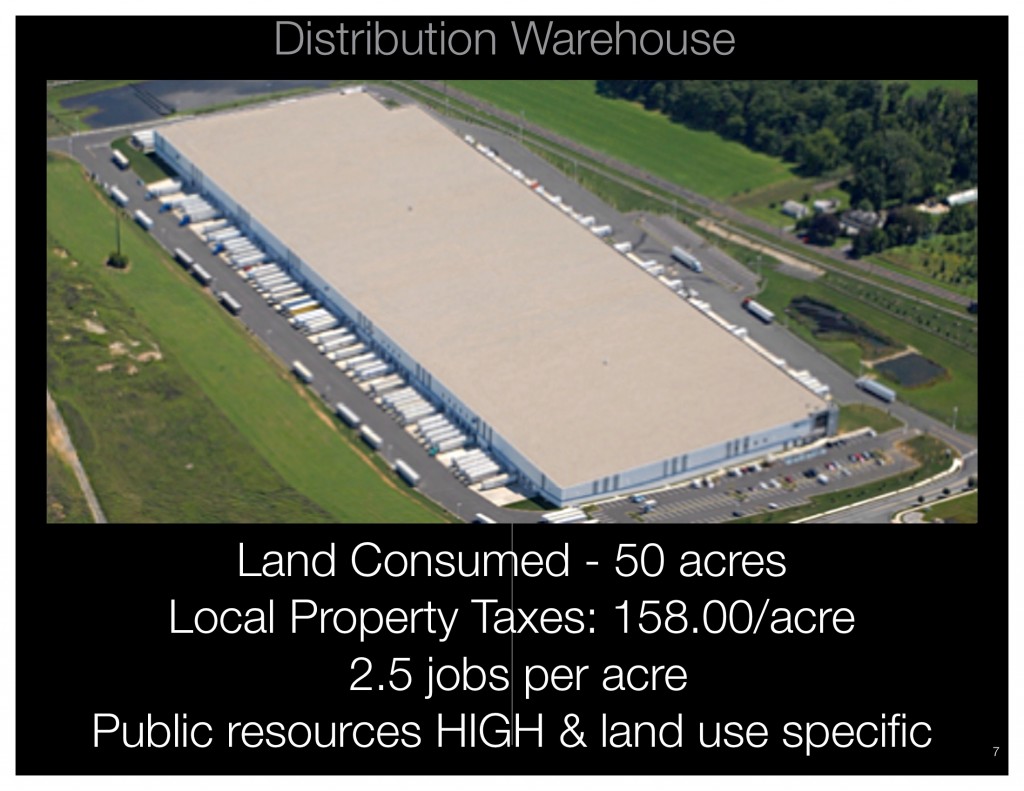 Distribution warehouses. The absolute lowest ROI in all measurable forms. Paired with the highest amount of public resources to maintain. (police, fire, roads ect.) This is the the worse type of land use to commit 1000's of acres to in Lower Macungie. 