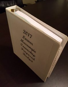 This is the size of the 2017 proposed budget Commissioners rec'd last week. It's large but still manageable for the average resident to vet. That's the beauty of local government. 